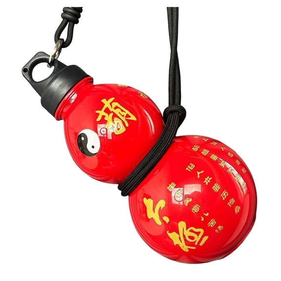 Gourd Shaped Water Bottle Portable Hydration Flask wirh Leakproof Lid for Outdoor Sports Travel Fitness