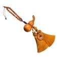 thumbnail image 1 of Gourd Statue Car Pendant Wooden Beaded Hanging Ornament Feng Shui Decor for Rear View Mirror Home Office Car Enthusiasts, 1 of 9