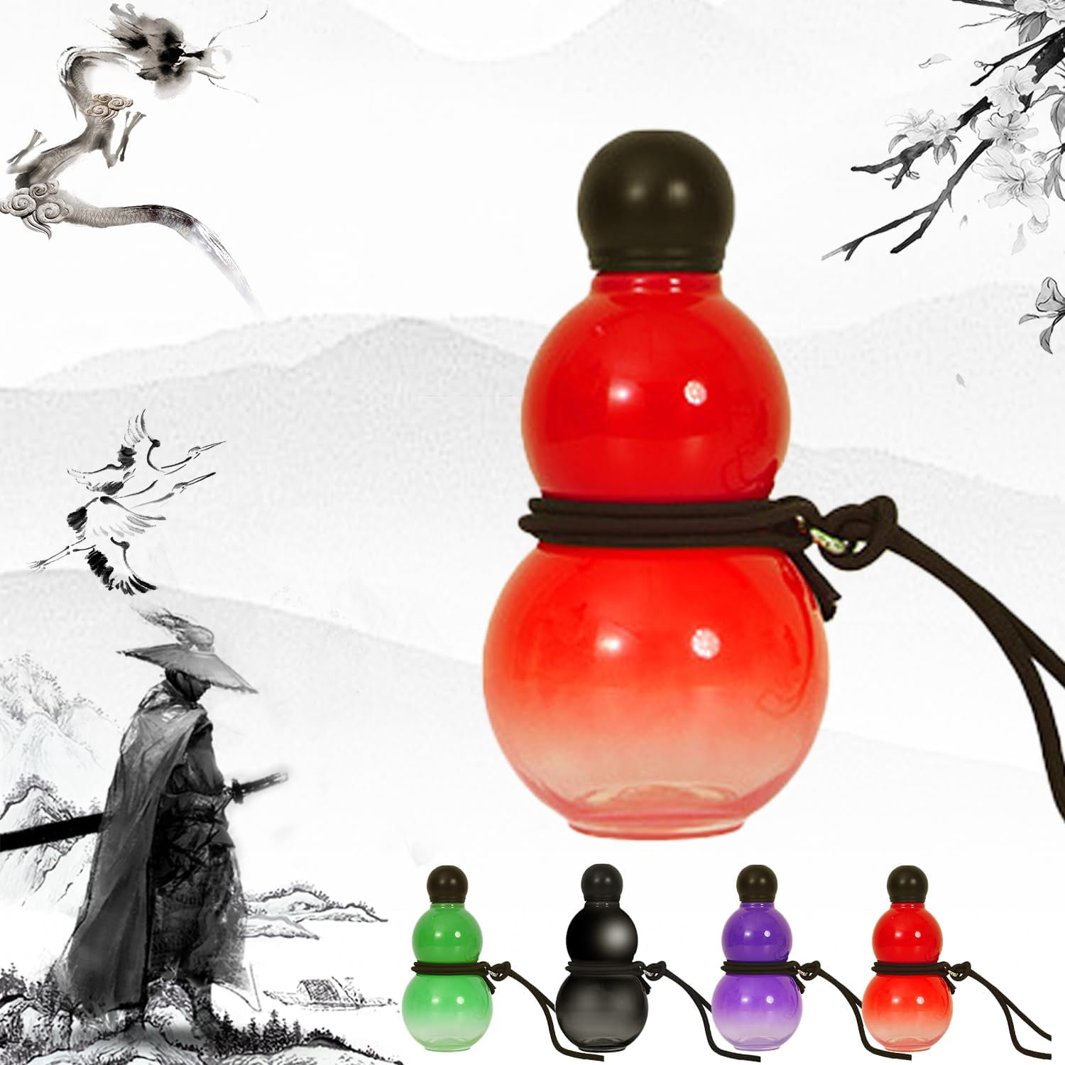 Gourd Water Bottle 30oz Chinese Retro-Inspired, Gourd Style Water ...