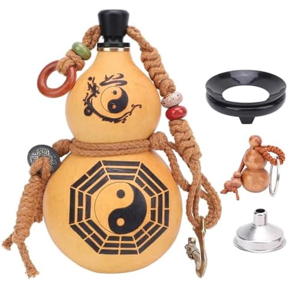 Gourd Water Bottle Gourd Shaped Drinking Bottle Canteen 250ML with Belt Buckle for Outdoor Activities Camping Hiking$$Sport & Recreation Other