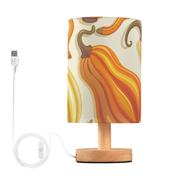 Gourds Table Lamp for Desk Nightstand Lamp with USB Modern Gifts for Bedroom Living Room Kids Room