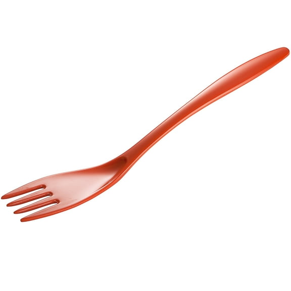 Gourmac 12-Inch Melamine Cooking & Serving Fork, Orange