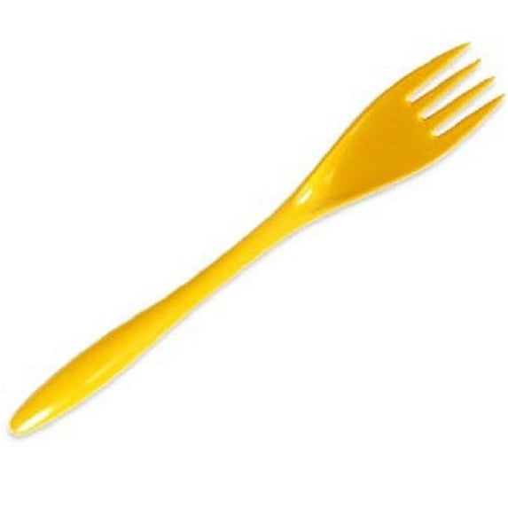 Gourmac 12-Inch Melamine Cooking & Serving Fork, Yellow
