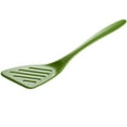 thumbnail image 1 of Hutzler 12.5 Inch Melamine Angled Slotted Turner Spatula - Green, 1 of 1