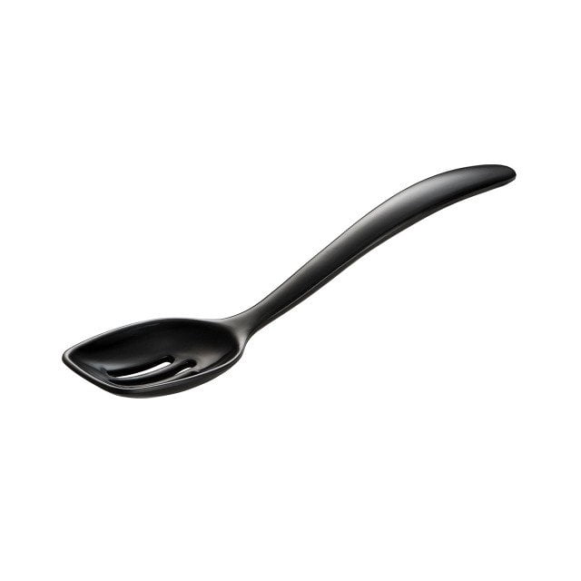 Gourmac Mini Black Melamine Slotted Spoon – 7.5” Long, Heat-Resistant, Dishwasher Safe 6 thumbnail image