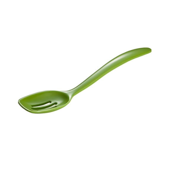Hutzler 7.5-Inch Melamine Mini Slotted Spoon - Green