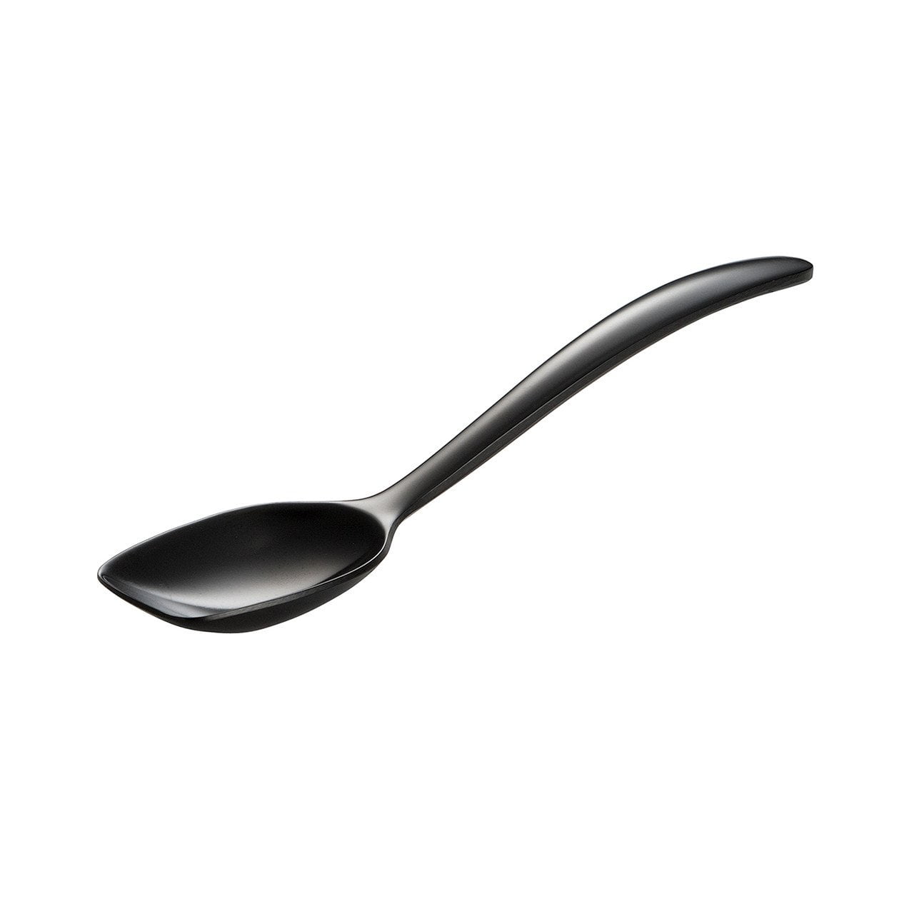 Gourmac Mini Black Melamine Slotted Spoon – 7.5” Long, Heat-Resistant, Dishwasher Safe 4 thumbnail image