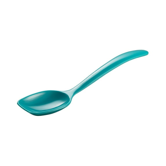 Hutzler 7.5-Inch Melamine Mini Solid Spoon - Turquoise