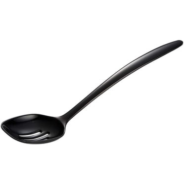 Gourmac Mini Black Melamine Slotted Spoon – 7.5” Long, Heat-Resistant, Dishwasher Safe 3 thumbnail image