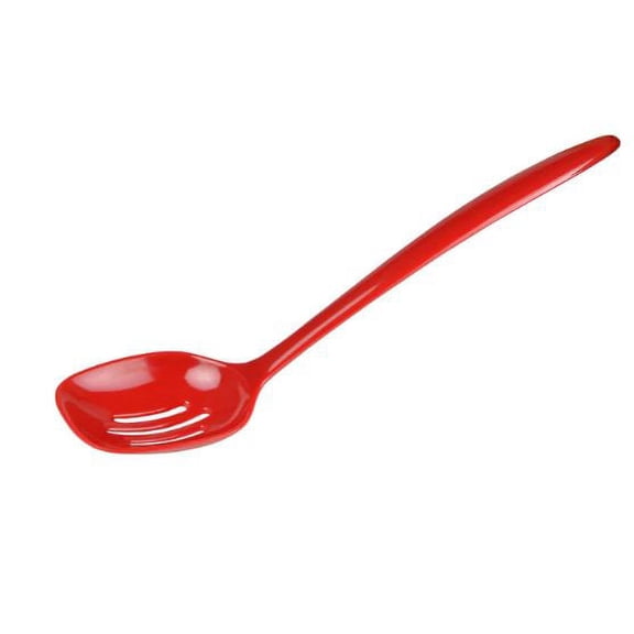 Gourmac Hutzler 12 Inch Melamine Slotted Spoon (Red)