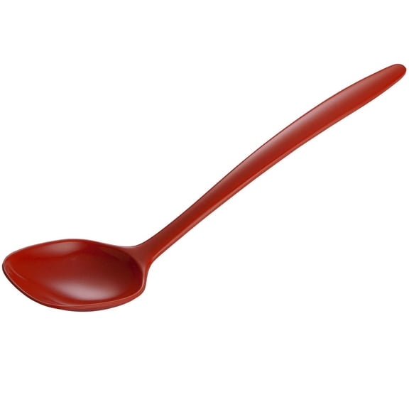 Gourmac Round Melamine Heat Resistant Spoon Strong and Durable 12 in Red