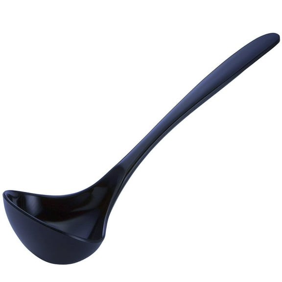 Gourmac Melamine 11" Soup Ladle, BPA Free and Heat Resistant Serving Spoon - Cobalt Blue