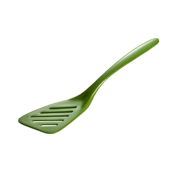 Gourmac Melamine Mini 7.75" Slotted Turner, Lime Green