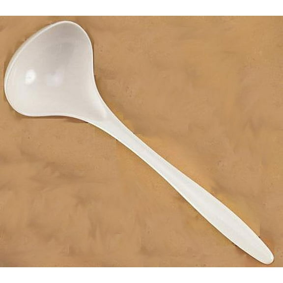 Gourmac White Melamine Soup Ladle 11.25"