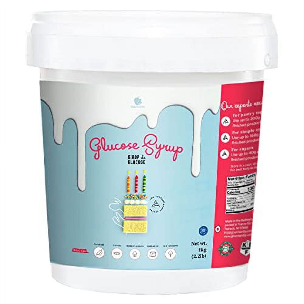 Gourmanity 2.2 lb Pack of 2, Glucose Syrup, Confectioners Glaze, Liquid