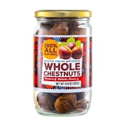Gourmanity Chestnut Jar, Chestnuts From Ardeche, France, Whole Roasted Chestnuts Peeled and Ready to Eat, Great for Cooking, Baking & Healthy Snacking, Kosher, Non Gmo and Gluten Free, 14.8 oz