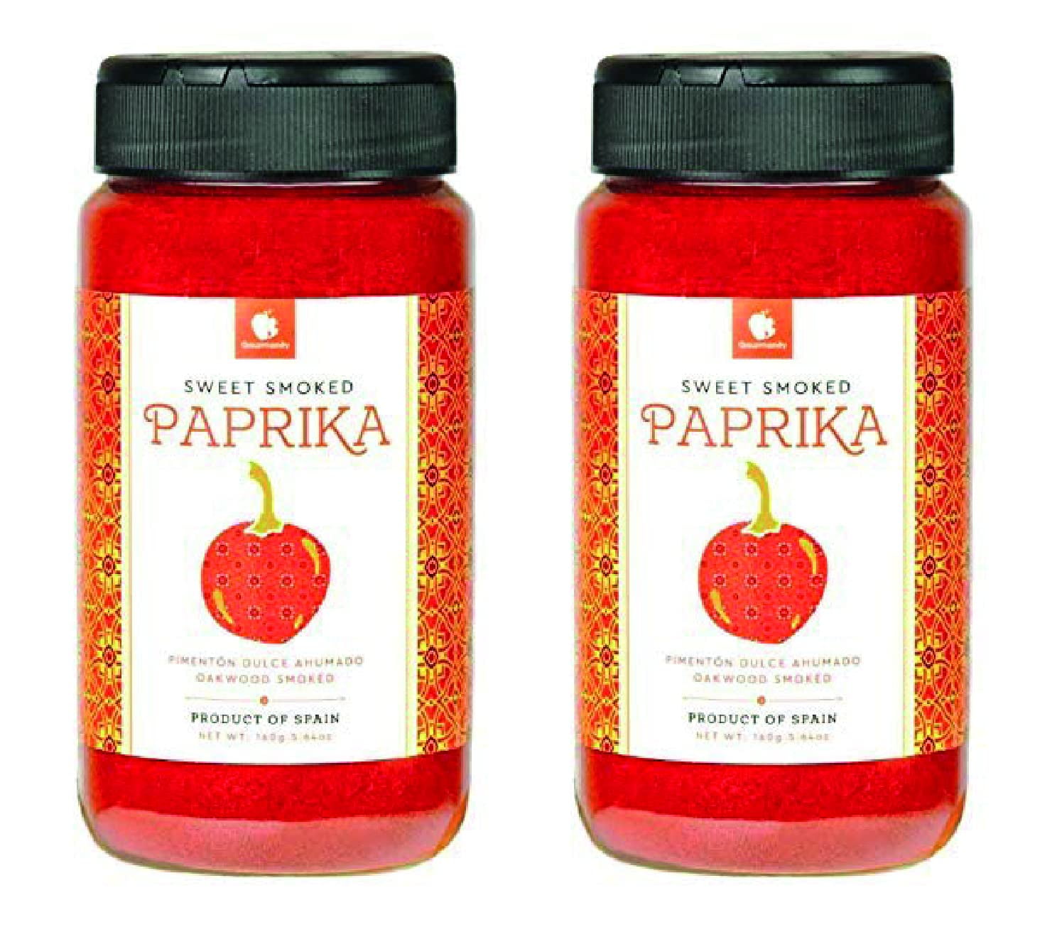 Gourmanity 5.64 oz Pack of 2, Sweet Smoked Spanish Paprika Powder ...