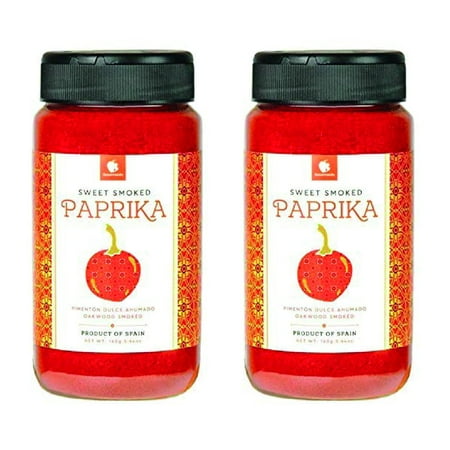 Gourmanity 5.64 oz Pack of 2, Sweet Smoked Spanish Paprika Powder, Kosher