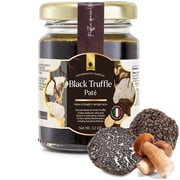 Gourmanity Black Truffle Pate, Rich & Savory Truffle Sauce for Restaurant-Style Cuisine, Made in Italy, 3.2 oz Jar