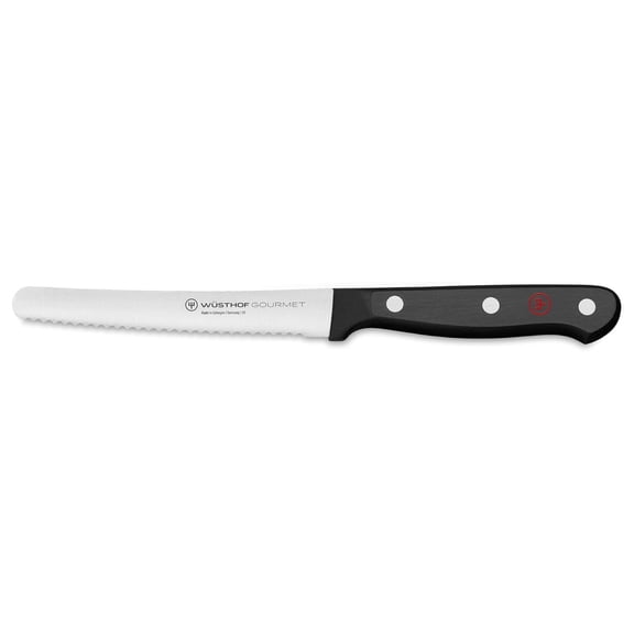 Gourmet 4.5" Serrated Utility Knife, Black