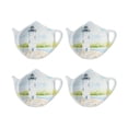 thumbnail image 1 of Gourmet Art 4-Piece Lighthouse Teapot Shaped Tea Bag Holder Set/Spoon Rests, 1 of 5