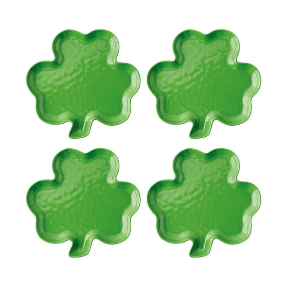 Gourmet Art 4-Piece Shamrocks Melamine 7" Plate