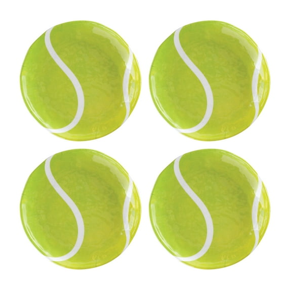 Gourmet Art 4-Piece Tennis Heavyweight and Durable Melamine 6 Inch Plate, for Indoors Outdoors Use, Party and Everyday Use.