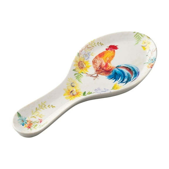 Gourmet Art Melamine Spoon Rest/Spoon Holder (Rooster)