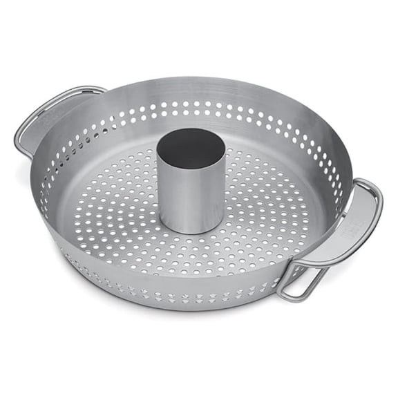 Gourmet BBQ System Poultry Roaster Insert 2in1 Vegetable & Poultry Roaster, Removable Can Holder, Fits GBS Grates