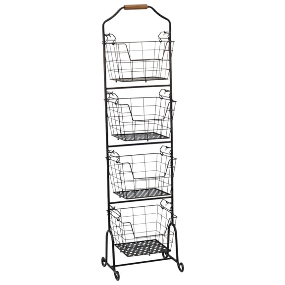 Gourmet Basics by Mikasa Ferme 4 Tier Market Basket