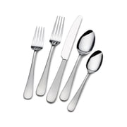 Gourmet Basics by Mikasa Satin Symmetry 42-Piece Flatware Set, Service for 8