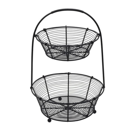 Gourmet Basics by Mikasa Tulsa 2-Tier Basket