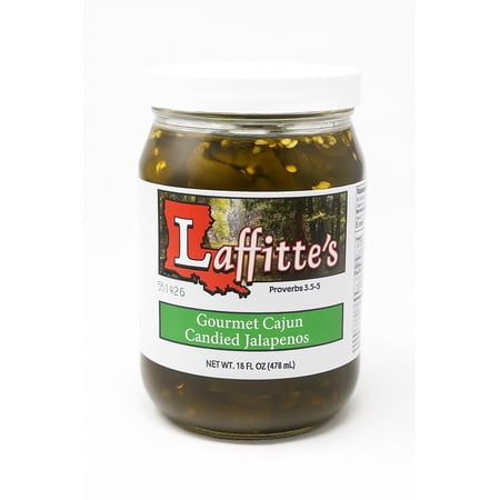 Gourmet Cajun Candied Jalapenos in Glass Jar - Spicy and Sweet Delicacy