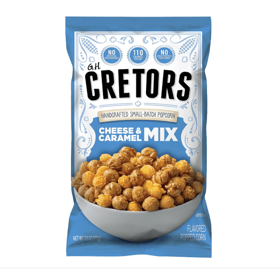 Gourmet Caramel Corn Popcorn – Irresistible Cheese & Rich Caramel Flavor in Convenient Individual Bags, 7.5 Oz (6 Pack)
