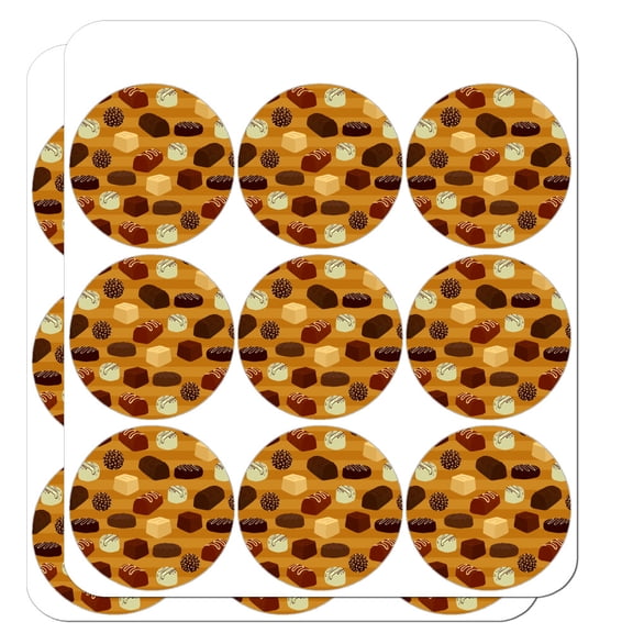 Gourmet Chocolate Candy Sweets Pattern Planner Calendar Scrapbooking Crafting Stickers