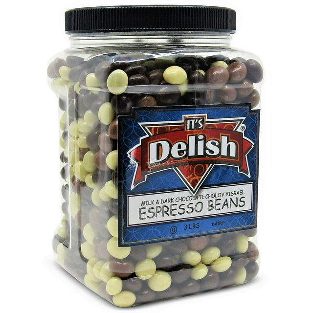 Gourmet Chocolate Covered Espresso Beans Medley by Its Delish , 3 LBS
