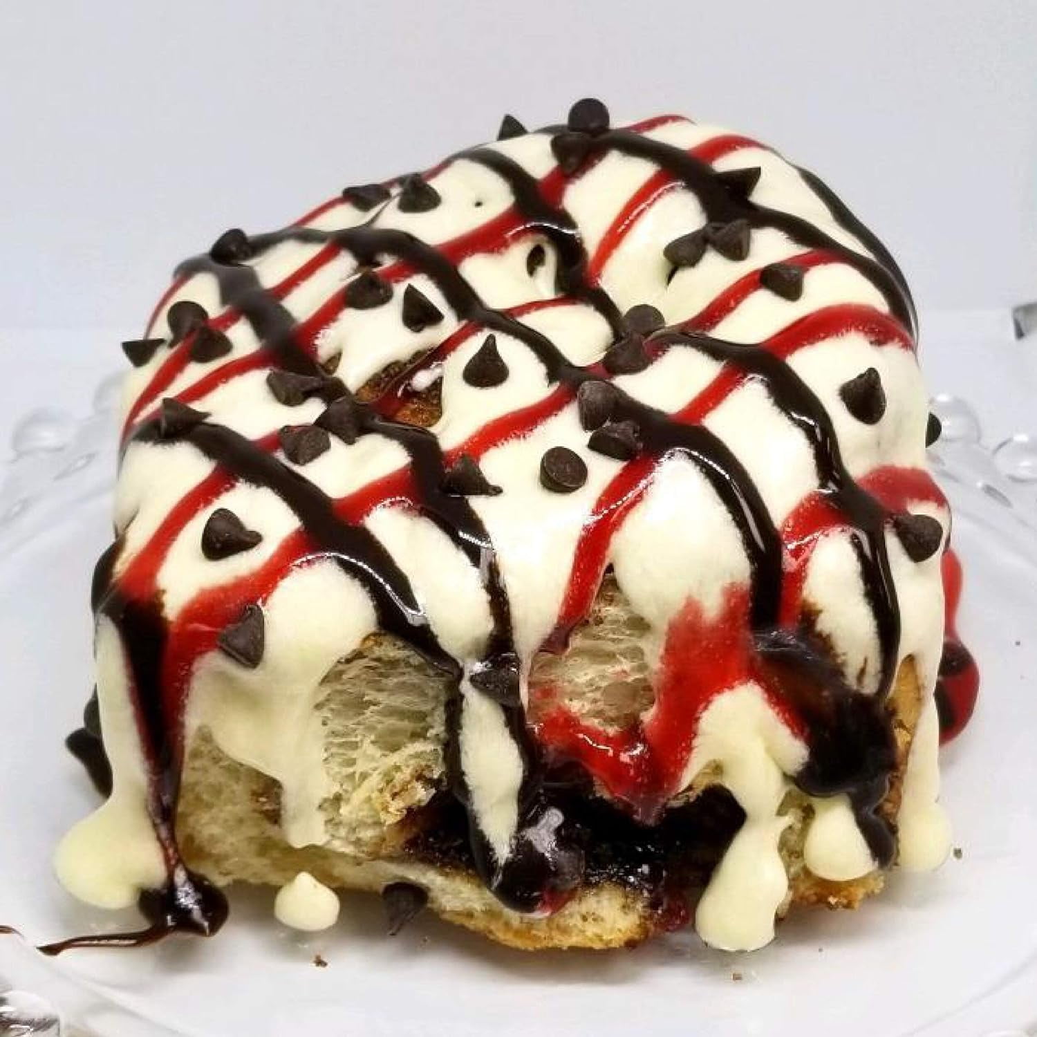 Gourmet Chocolate Raspberry Jumbo Cinnamon Rolls-Pack of 6