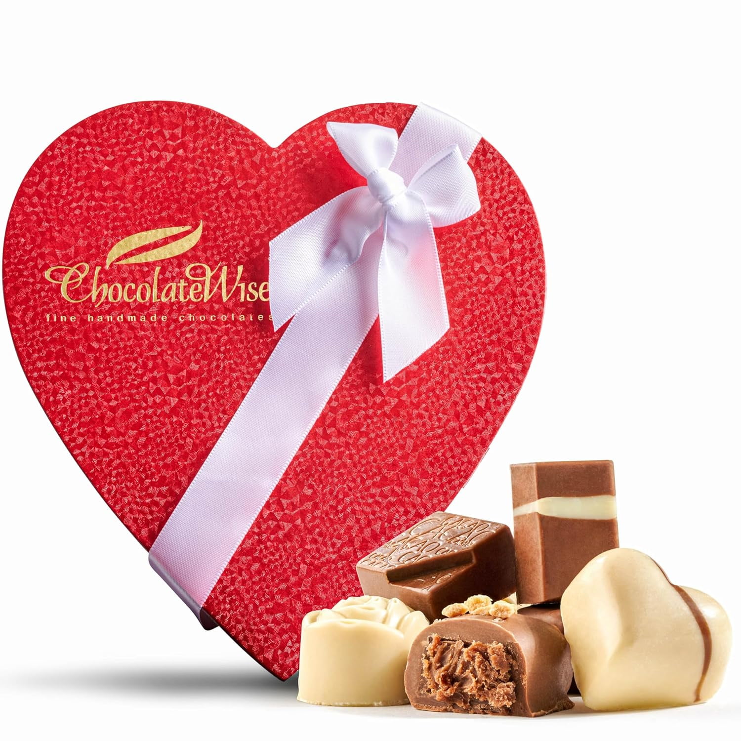 Gourmet Chocolate Red Milk Chocolate Kosher Mother's Day Heart Box