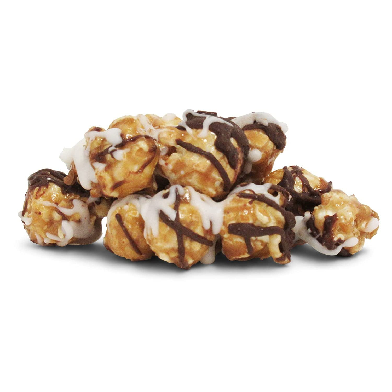 Gourmet Chocolate Zigzag Popcorn by Its Delish, 5 lbs Bulk Bag  Festive Caramel Air Popped Sweet Crunchy White & Dark Drizzle Glazed Carmel Corn Snack, Parties - Gluten Free, Vegan, Kosher
