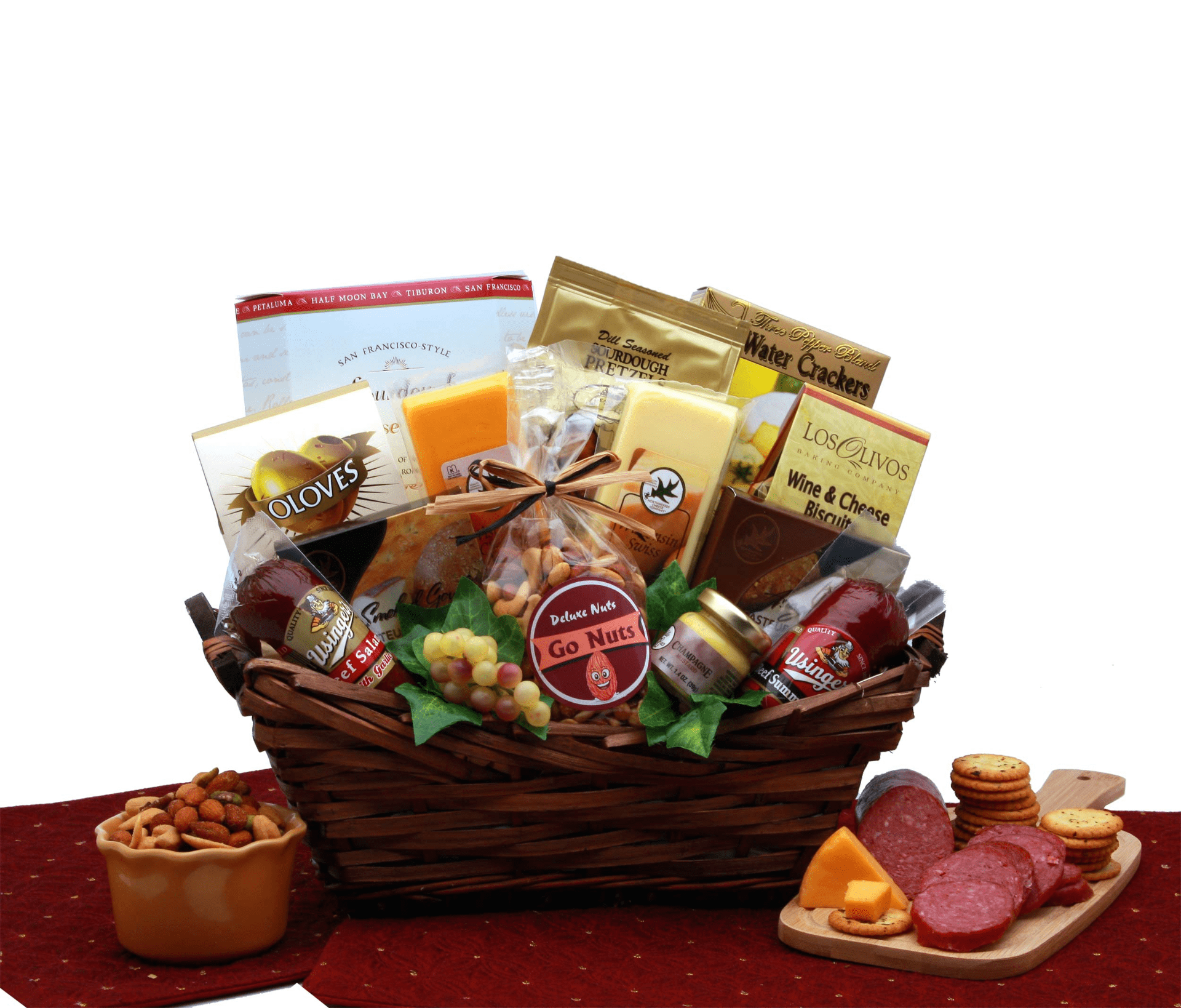 Gourmet Delights Gift Basket Meat and Cheese - Walmart.com