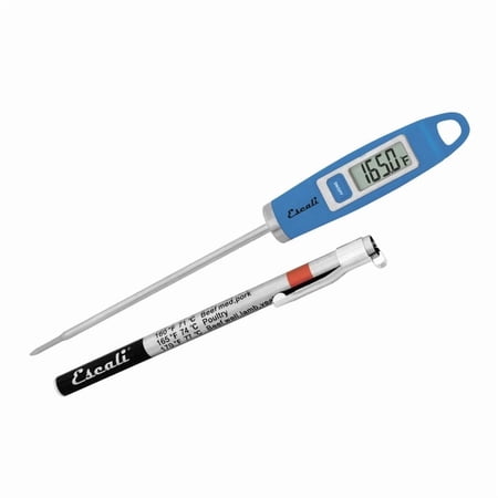 Escali DH1 Gourmet Digital Meat Thermometer with Extra Long Probe, NSF Certified, Blue