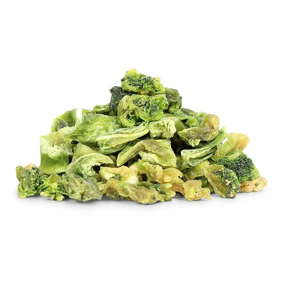 Gourmet Dried Broccoli Dices by Its Delish, 8 Oz Bulk Vegan and Kosher Dried Vegetables for Convenient Meals and Cooking