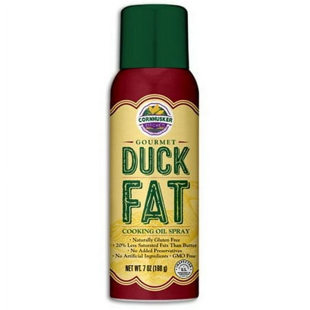 Gourmet Duck Fat Cooking Oil Spray – All-Natural, Gluten-Free, Keto-Friendly, 7 oz by Cornhusker Kitchen