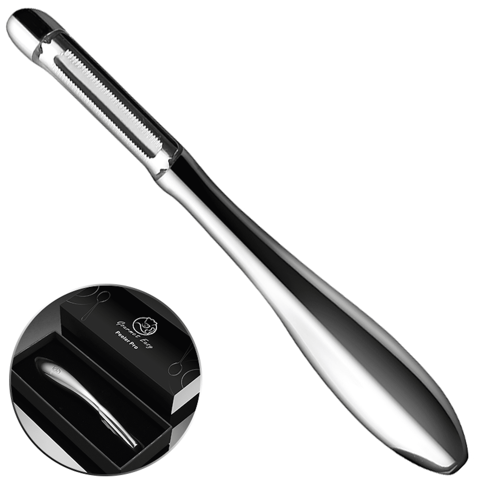 Gourmet Easy - Stainless Steel Ergonomic I-Shaped Kitchen Peeler