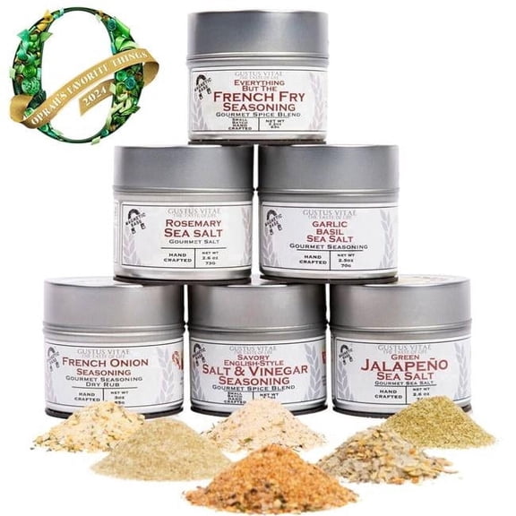 Gourmet French Fry Seasoning Set - six pack  | Gustus Vitae
