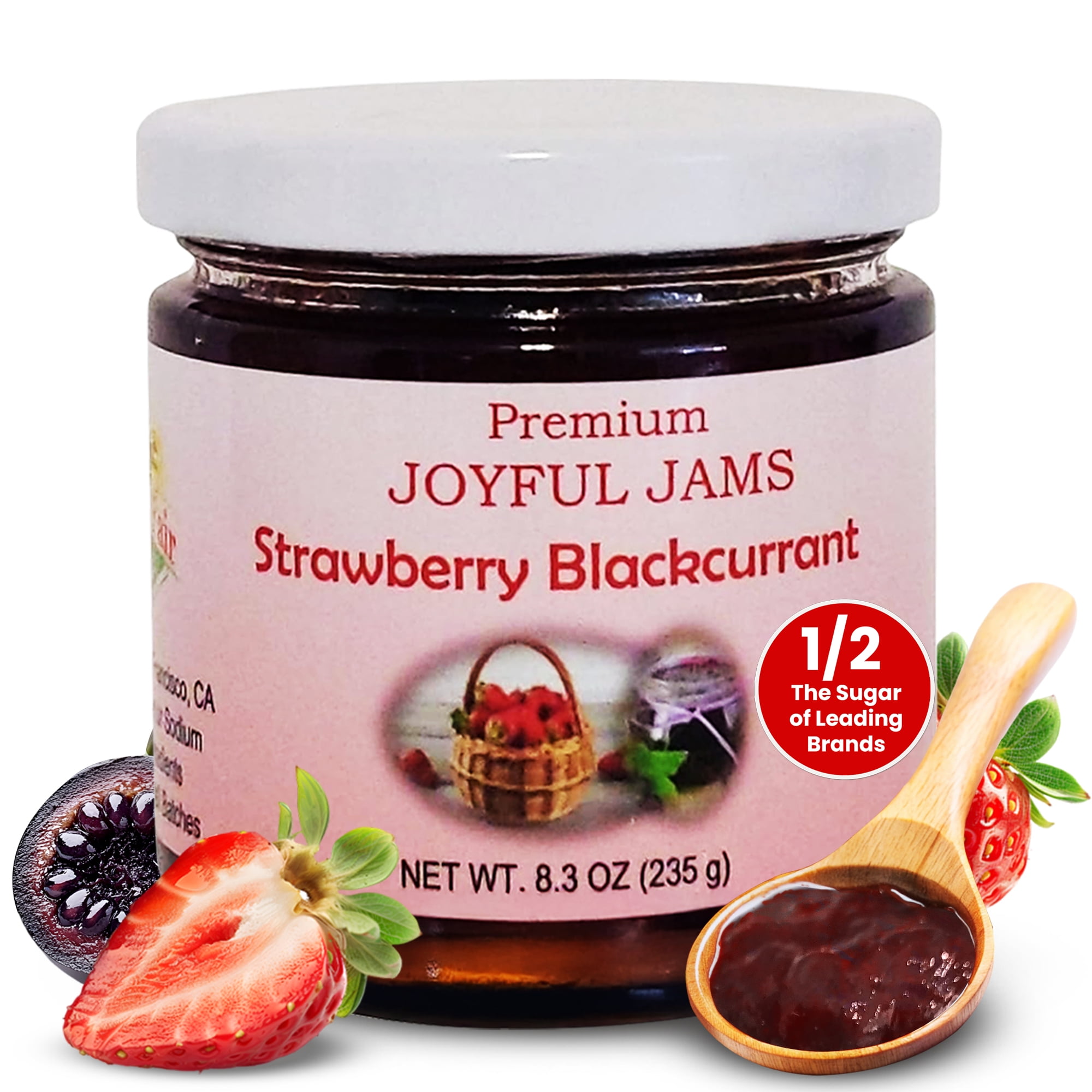 Jam Fortunate Gourmet - Fruitful Fair Premium Joyful Jams - Strawberry Blackcurrant ...