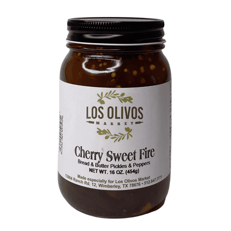 Gourmet Gardens Los Olivos Cherry Sweet and Spicy Fire Mix of Pickles and Peppers, 16oz
