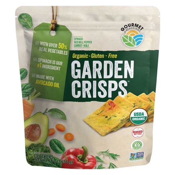 Gourmet Gatherings Organic Garden Crisp with Avocado Oil Snack, 16oz