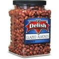 thumbnail image 1 of Gourmet Glazed Almonds by Its Delish, 40 Oz Jumbo Reusable Container Jar  Healthy Nuts, Vegan, Kosher, Non-GMO, No Artificial Flavors  Roasted and Lightly Sweetened for Salads, Snacking, Ice..., 1 of 5