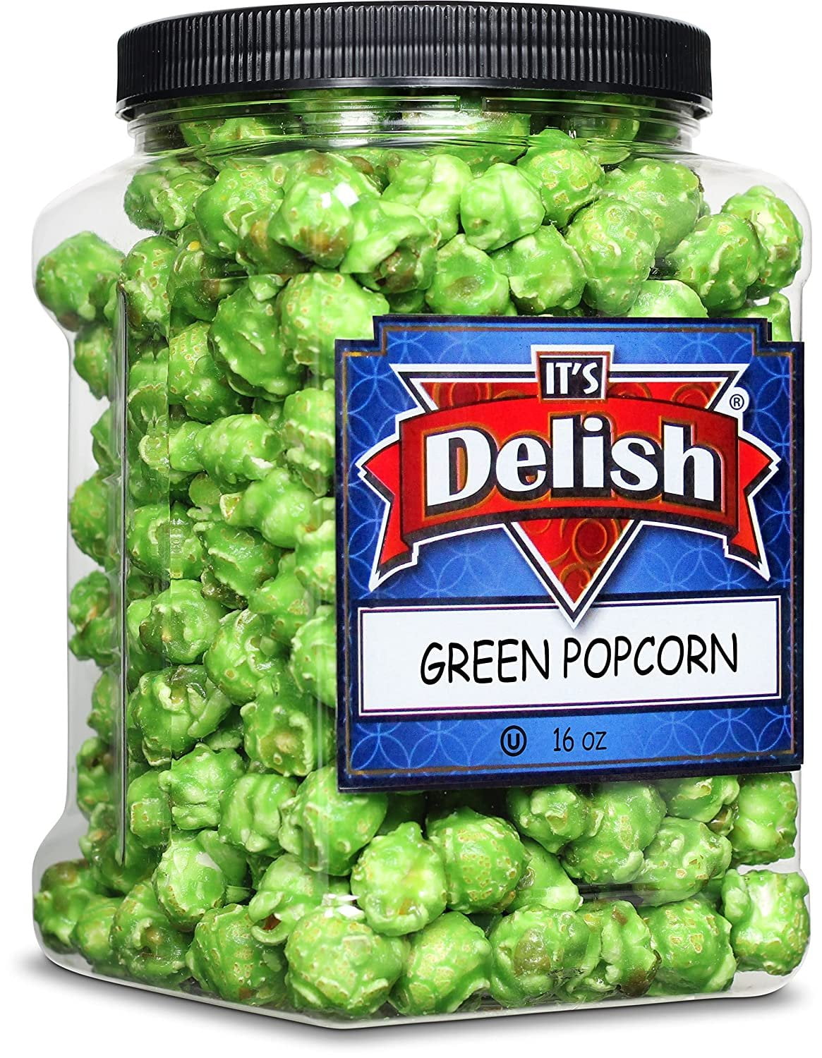 Gourmet Green Apple Flavored Popcorn by It's Delish, 16 Oz Jumbo